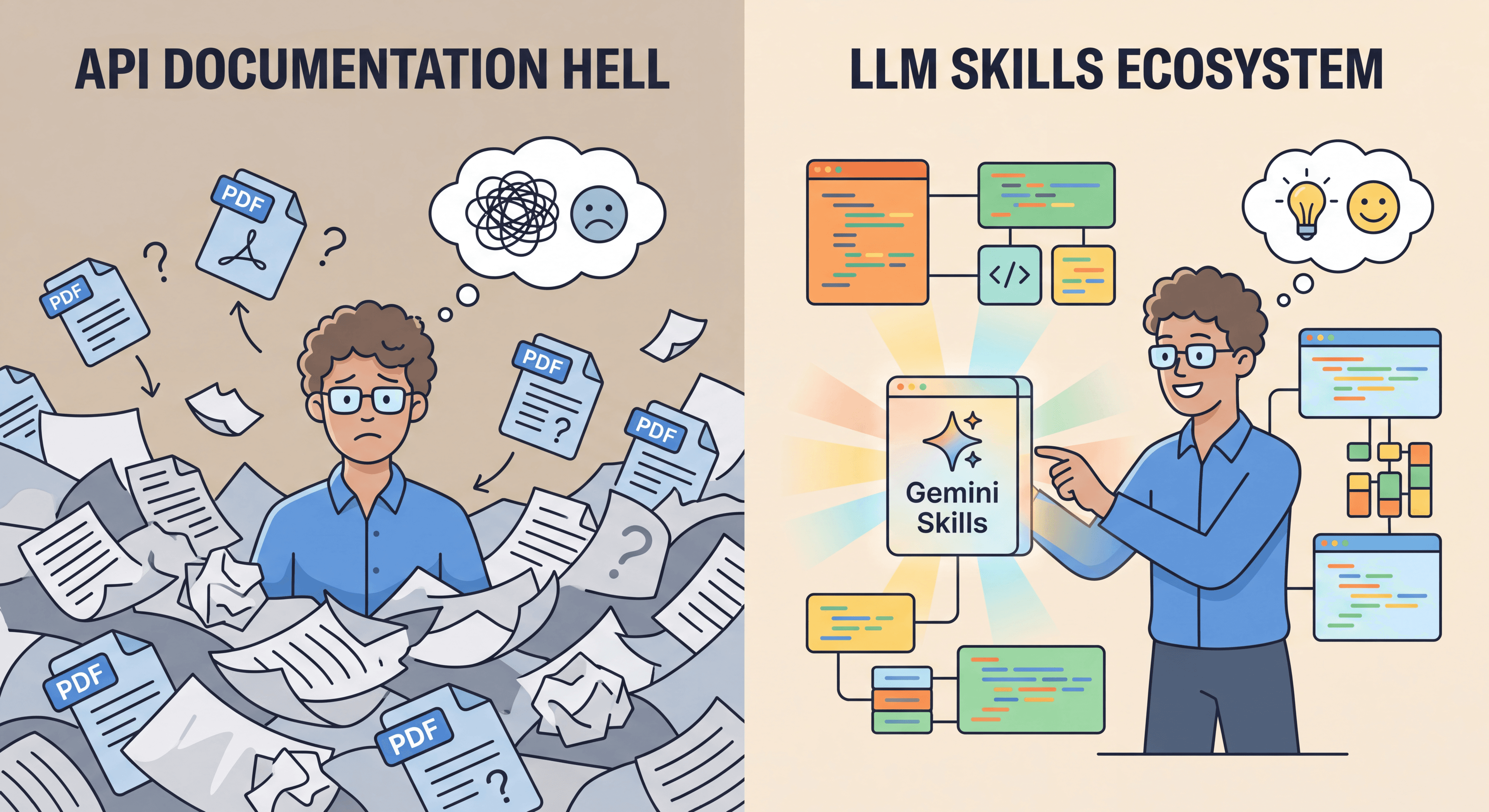 從 API 文件地獄到 LLM Skills 生態系：Google Gemini 也端出官方 Skills 了